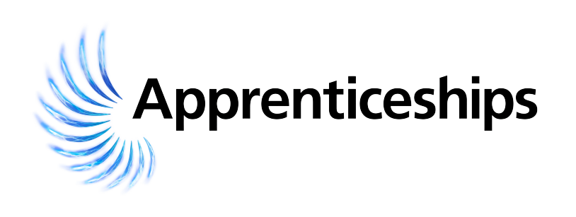 Apprenticeship Service logo with black text saying apprenticeships